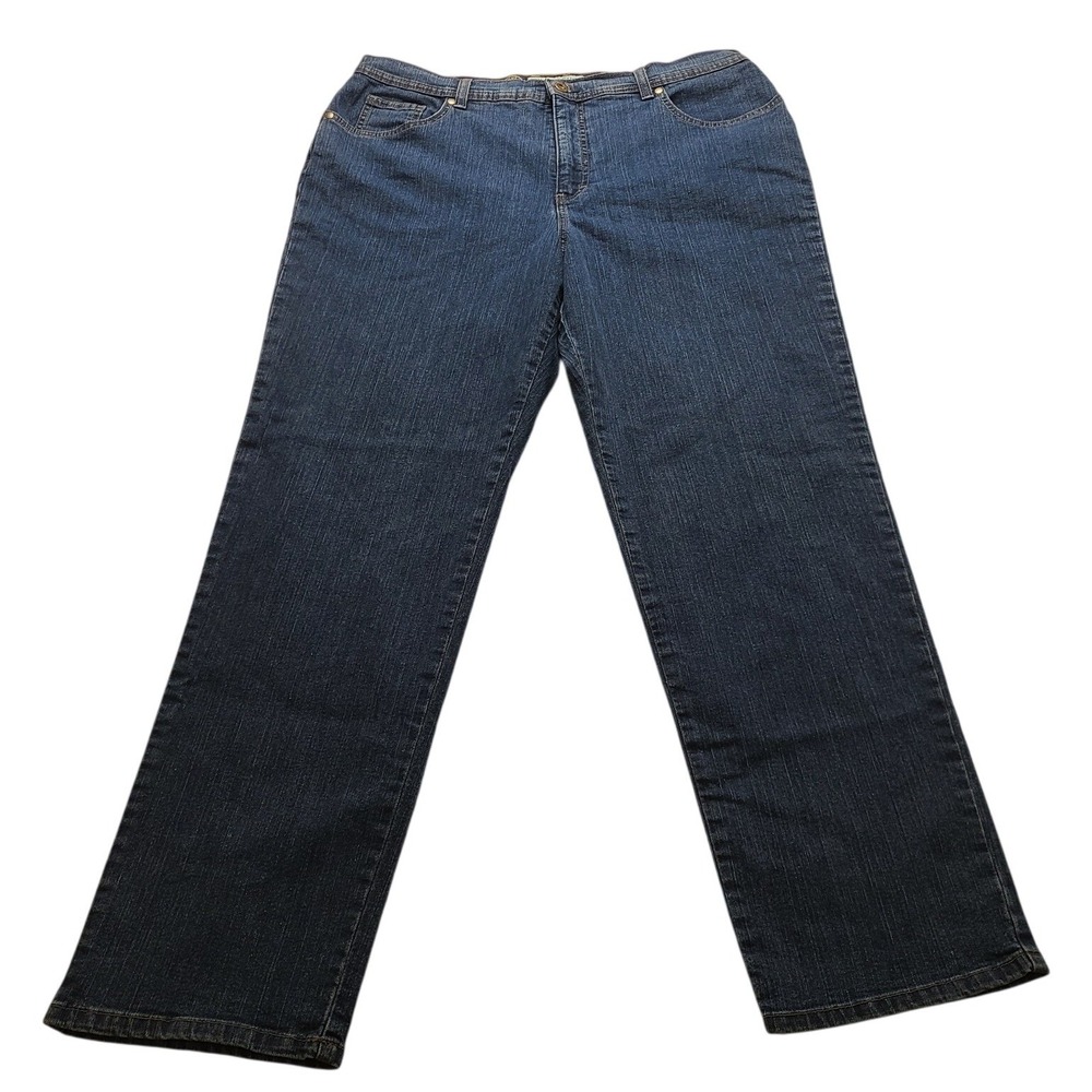 Charter Club Jean Shop Narrow Leg Tummy Slimming Dark Wash Jeans Regular